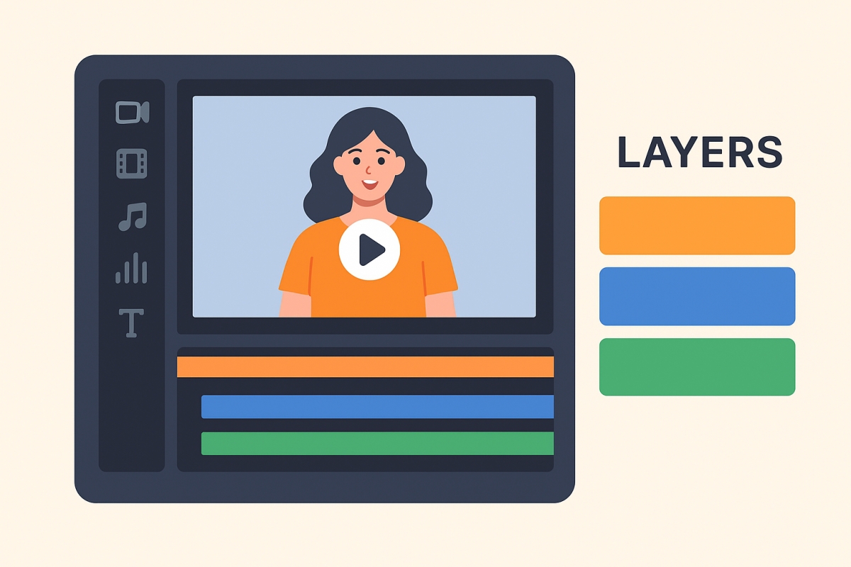 Ручное редактирование видео в программе Movavi (часть 2, работа со слоями)